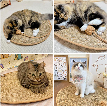 Cat Scratcher Rattan Mat Board Cat Scratch for Sharpen Nails Scraper Cats Tree Cat scratching post Sofa Mats Furniture Protector