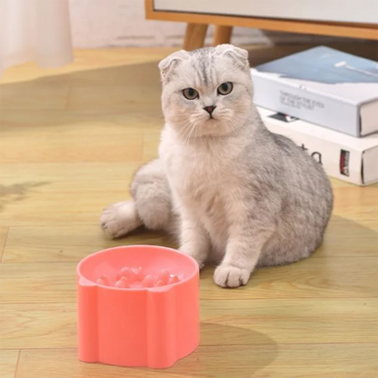 Cat slow food bowl small cat and dog anti-choking bowl neck protection design cat and dog feeding device pet supplies