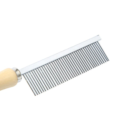 Dog Grooming Equipment Pet Hair Remover Cat Hair Comb Grooming Wooden Handle Cat Comb Smooth Hair Dog Brush Dog Accessories
