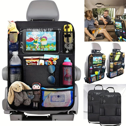 1pc-Multi-Pocket Car Seat Organizer - Waterproof, Durable Material-Perfect for Road Trips and Daily Use-Great Gift for Holidays