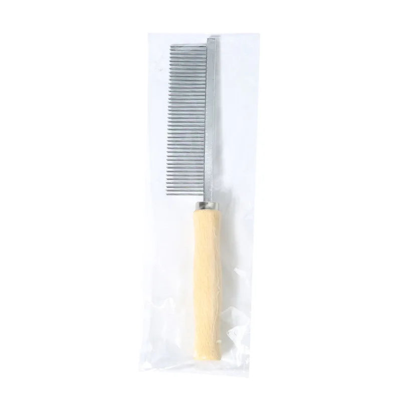 Dog Grooming Equipment Pet Hair Remover Cat Hair Comb Grooming Wooden Handle Cat Comb Smooth Hair Dog Brush Dog Accessories