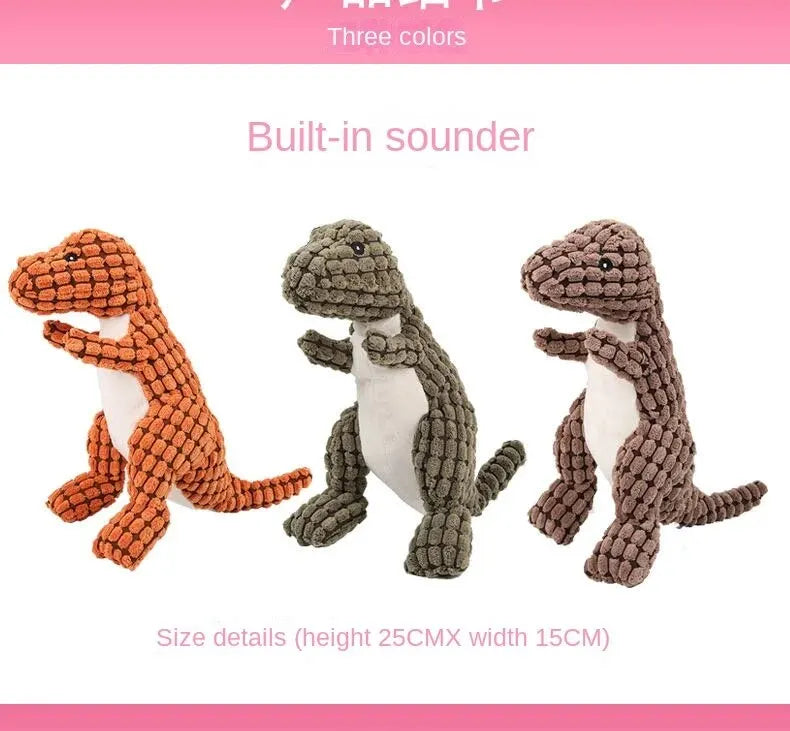 Dogs Pet Plush Dinosaur Toys Interactive Dog Chew Toys Plush Stuffing Pet Supplies Dog Toys for Small Dogs