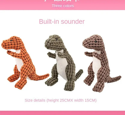Dogs Pet Plush Dinosaur Toys Interactive Dog Chew Toys Plush Stuffing Pet Supplies Dog Toys for Small Dogs