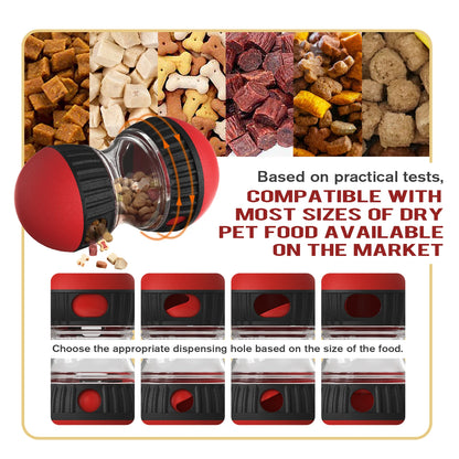 Treat Enrichment Pet Toys Slow Feeder Ball Food Dispensing Puppy Toy for Small Medium Dogs Irregular Rolling Design Dog Toys