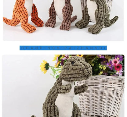 Dogs Pet Plush Dinosaur Toys Interactive Dog Chew Toys Plush Stuffing Pet Supplies Dog Toys for Small Dogs