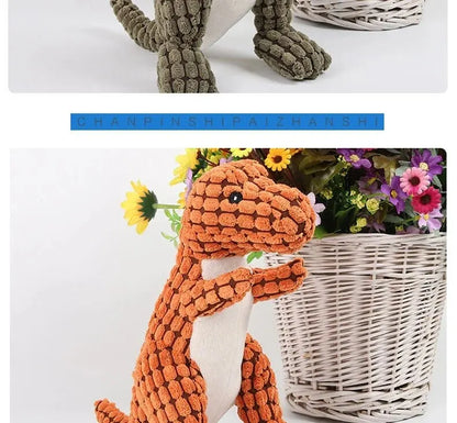 Dogs Pet Plush Dinosaur Toys Interactive Dog Chew Toys Plush Stuffing Pet Supplies Dog Toys for Small Dogs