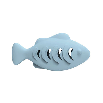 Interactive Cat Toy for Indoor Cats Food Dispenser Feeder Blue Treat & Catnip Stuffer Fun Engaging Pet Play