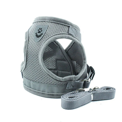 Reflective Safety Pet Dog Harness and Leash Set for Small Medium Dogs Cat Harnesses Vest Puppy Chest Strap Pug Chihuahua Bulldog