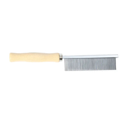 Dog Grooming Equipment Pet Hair Remover Cat Hair Comb Grooming Wooden Handle Cat Comb Smooth Hair Dog Brush Dog Accessories